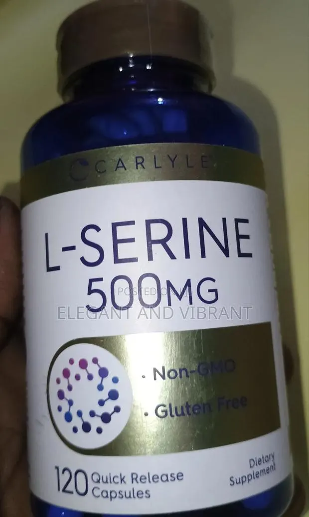 L-Serine Capsules 500 Mg, 120 Count · Photo 1