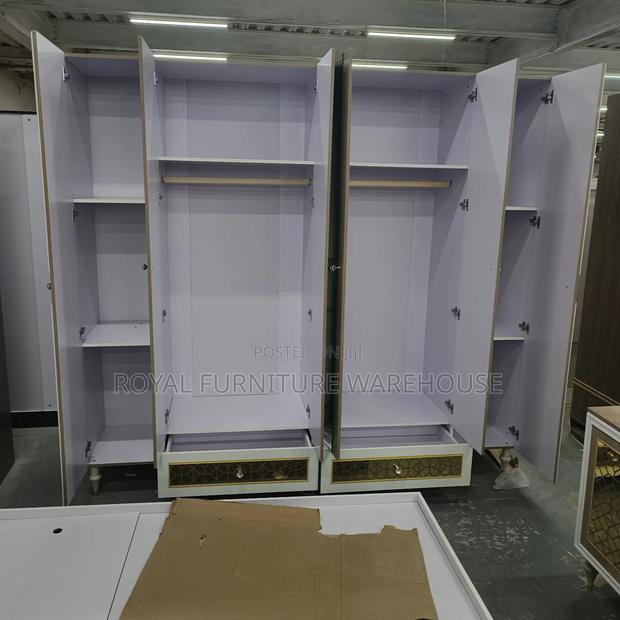 Bedroom Complete Set, Bedframe, Dresser, Wardrobe, Bedside Nightstand · Photo 1