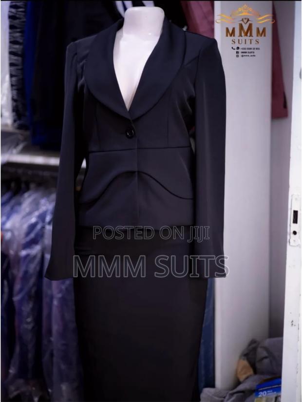 Quality Ladies Classic Skirt Suit in Black ( Long Skirt) · Photo 1