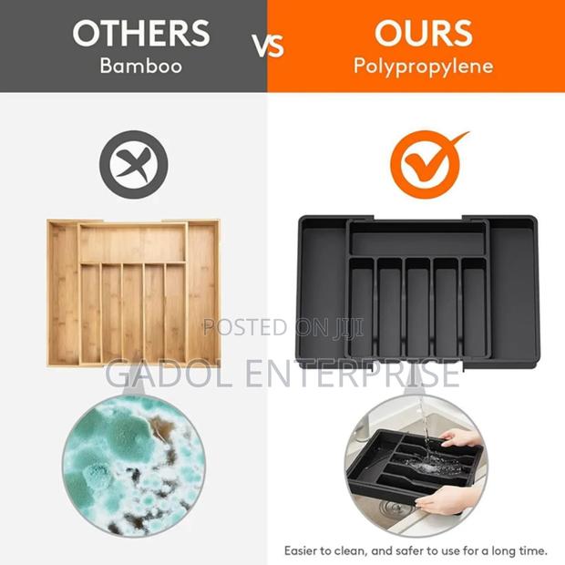 Kitchen Drawer Cutlery Organizer Expandable · Photo 6