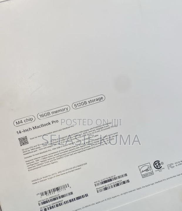 New Apple MacBook Pro 2024 M4 Pro 14-Inch 16GB Apple M4 SSD 512GB · Photo 3