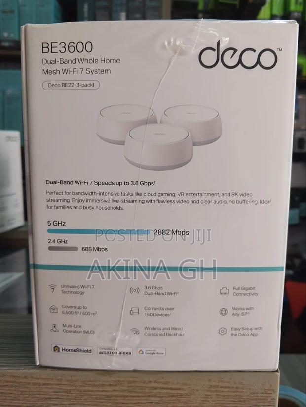 Tp-Link Deco Be22 3 Pack Wi-Fi 7 Be3600 Whole Home Mesh System · Photo 2