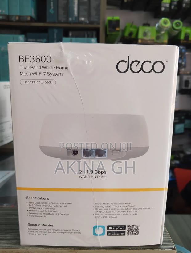 Tp-Link Deco Be22 3 Pack Wi-Fi 7 Be3600 Whole Home Mesh System · Photo 4