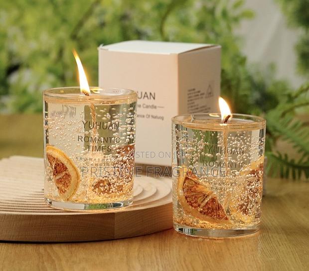 Citrus Sliced Lime Basil Aromatherapy Gel Candle · Photo 1