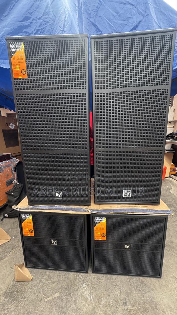 Ev Single Bass Speaker With Full Range Speaker and Complete Rack · Photo 2