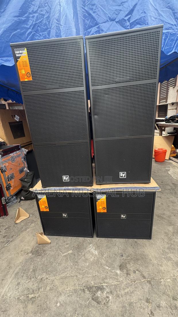 Ev Single Bass Speaker With Full Range Speaker and Complete Rack · Photo 4