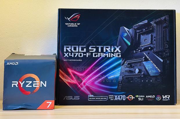 Ryzen 7 2700x Cpu + Asus Strix X470 Board + Wraith Prism Rgb Cooler · Photo 1