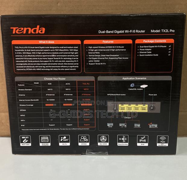 Tenda Tx2l Pro Ax1500 Dual-Band Gigabit Wi-Fi 6 Router · Photo 3