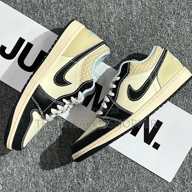 Air Jordan 1 Low Cream and Black Color Available · Photo 1