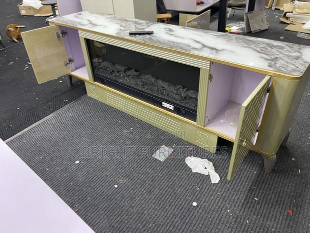 Electronic Flame Bluetooth Speaker Tv Stand · Photo 4