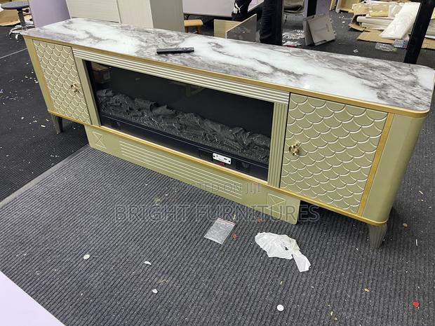 Electronic Flame Bluetooth Speaker Tv Stand · Photo 3
