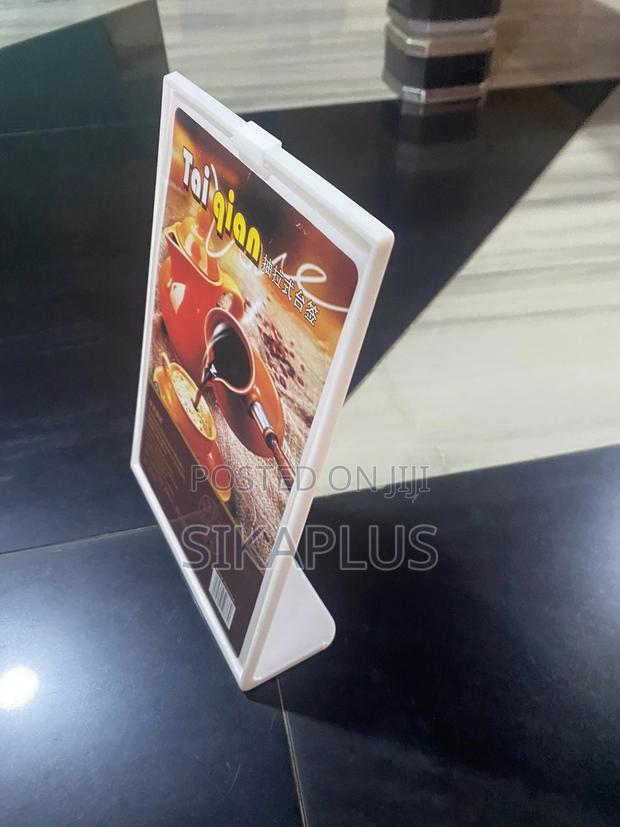 A5 Size L-Shaped Table Talker/Flyer Stand · Photo 1
