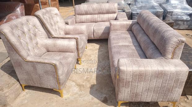 A Royal Comfort Sofa, With a Golden Legs and Design · Photo 2