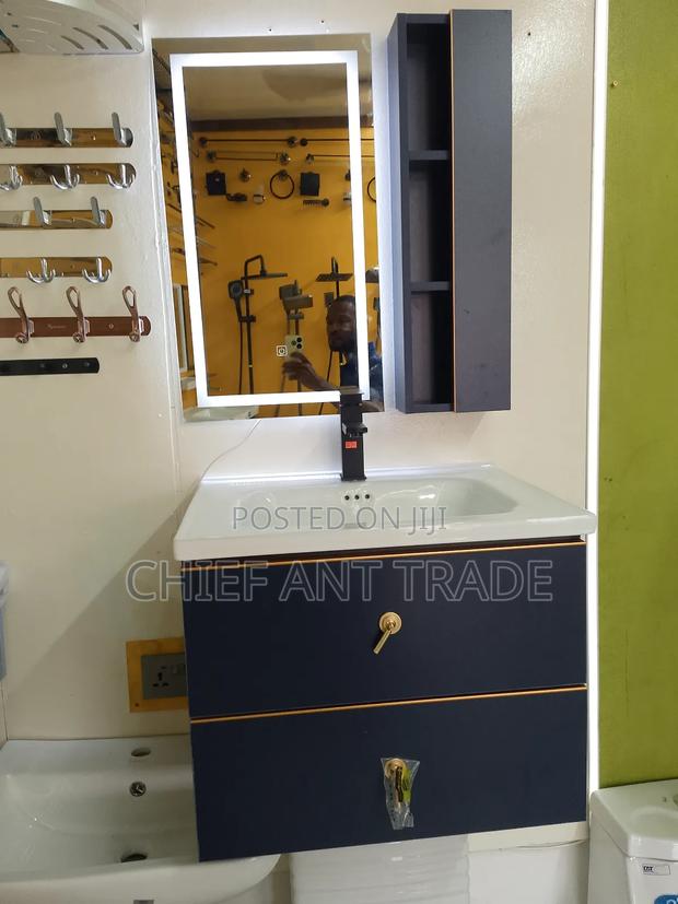 Classy Hand Wash Cabinet Basin With Touchscreen Mirror W5060 · Photo 5