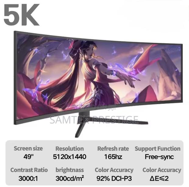Samtek 49inch Curve 165hz Gaming Monitor · Photo 1