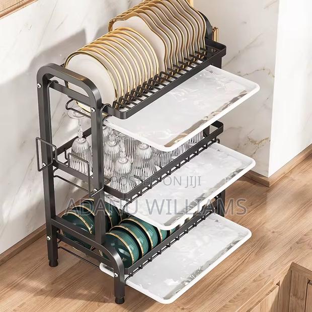 Multi -Tier Kitchen Bowl and Plates Drain Rack · Photo 4