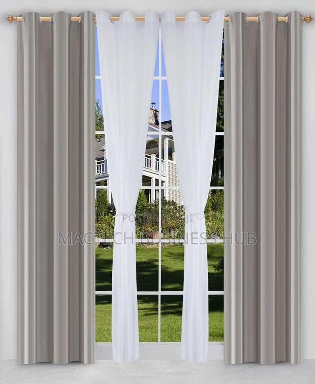 Curtains(4pcs) 2pcs Blackout Curtains and 2pcs Voile · Photo 1
