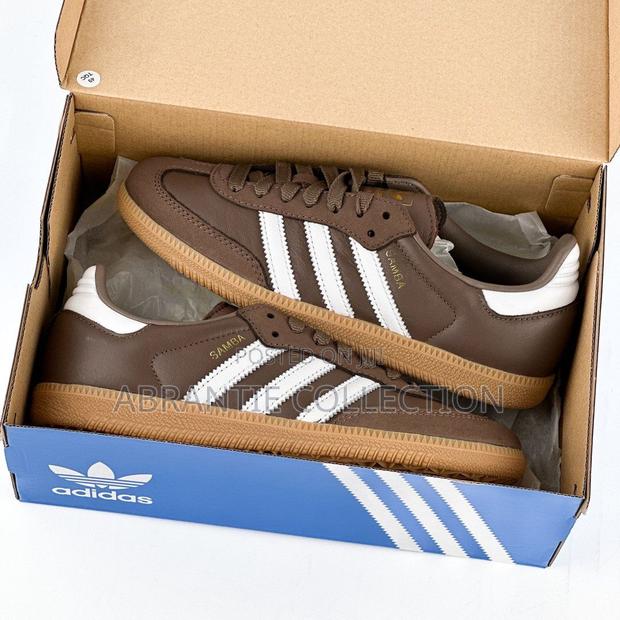 Adidas Samba Leather Brown Sneakers · Photo 2