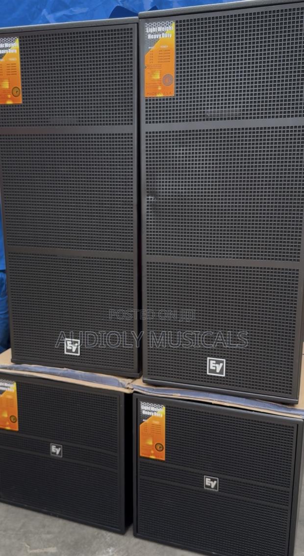 Set of Rack and Single Ev Sub and Full Range Speakers · Photo 1