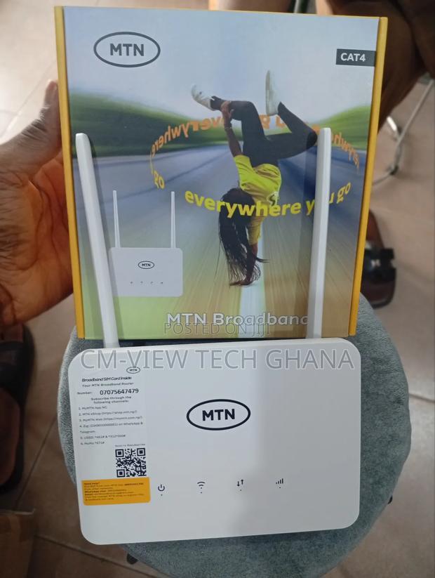 MTN Cat4 Universal Sim Router + Back Up Battery · Photo 2