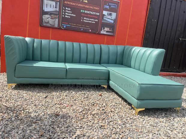 Sectional Leather Sofa Chairs - Afrobae Factory Delivery Is Available · Photo 1