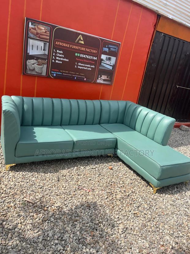Sectional Leather Sofa Chairs - Afrobae Factory Delivery Is Available · Photo 2