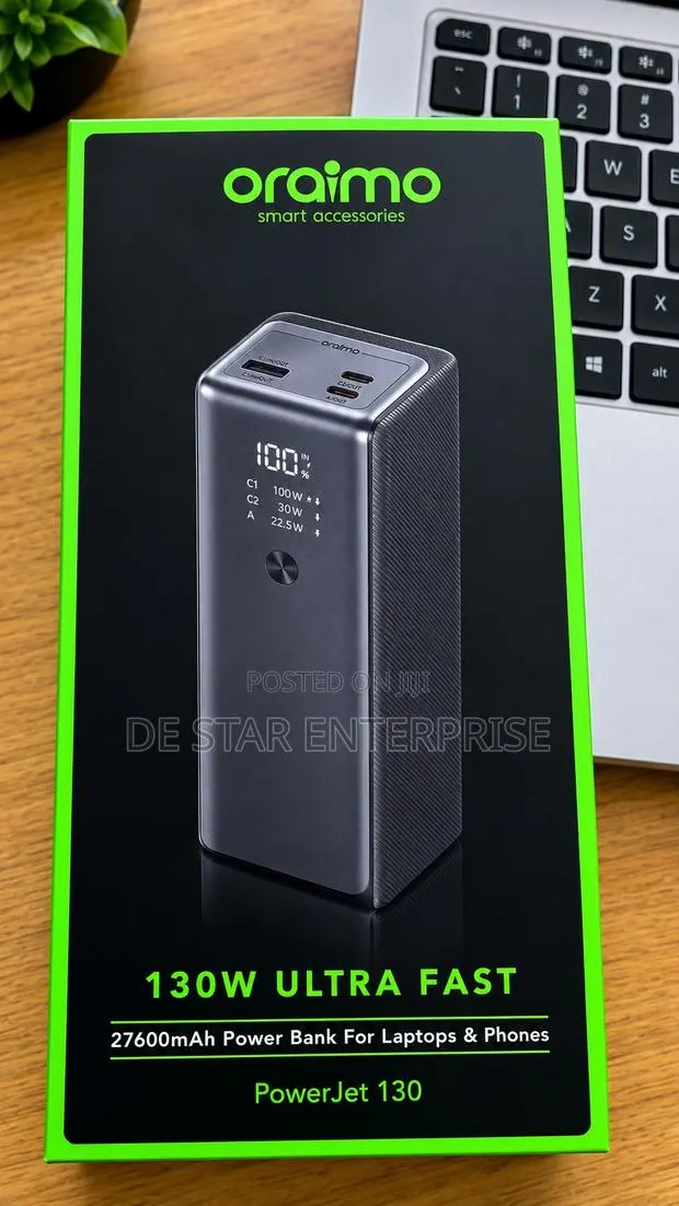 Oraimo PowerJet 130 Ultra Fast 27600mAh Portable Power Bank · Photo 1