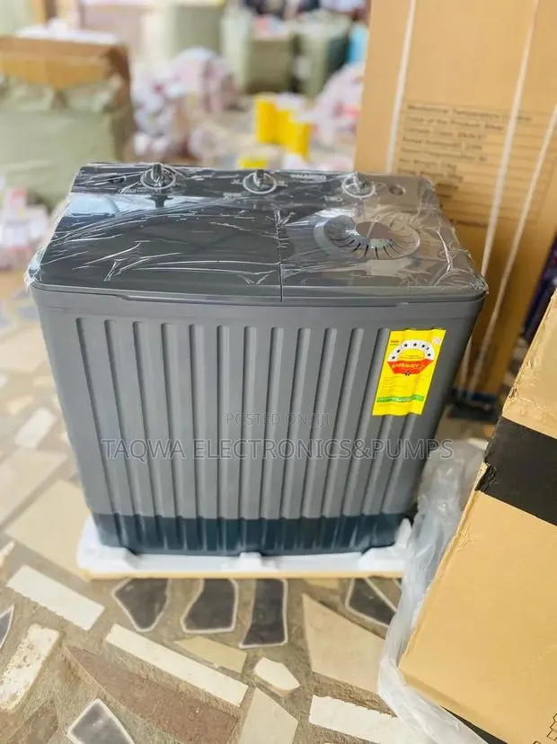 Black Gray Nasco 11kg Semi-Automatic Washing Machine · Photo 1