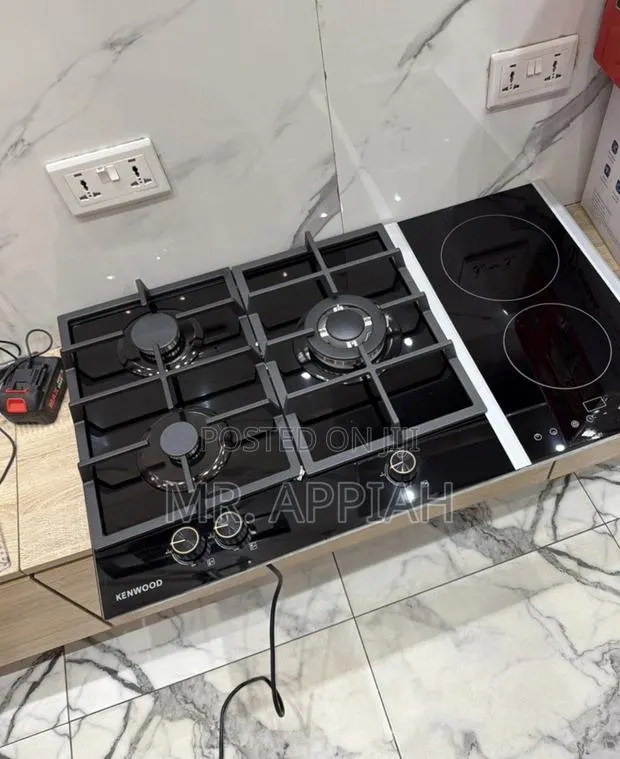 Premium Kenwood 90cm 3 Gas + 2 Electric Built in Hob(Tempered Glass) · Photo 1