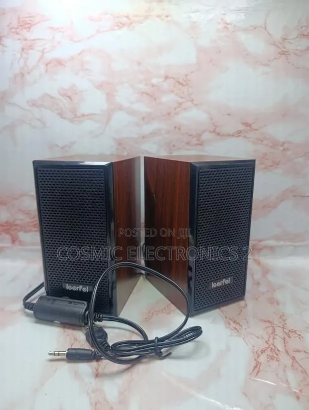 Leerfei YST-1017 Multimedia Wooden Computer Speakers – Desktop Speaker · Photo 1