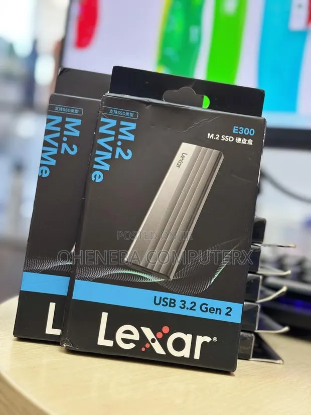 Lexar M.2 Nvme SSD E300 Type-C Enclosure, USB 3.0, Gen 2 · Photo 1