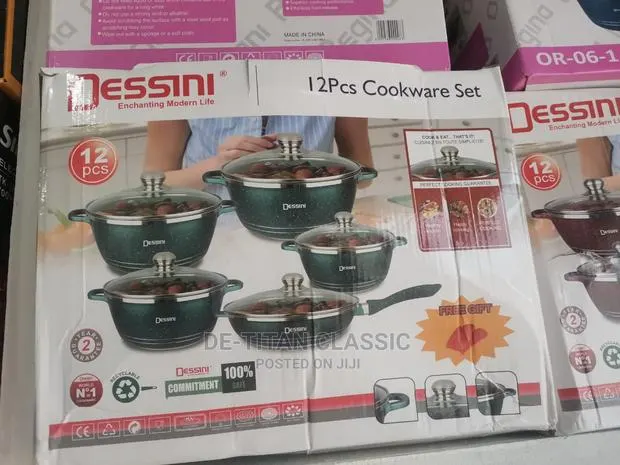 12pcs Dessini Durable Die Cast Non-stick Cookware · Photo 1