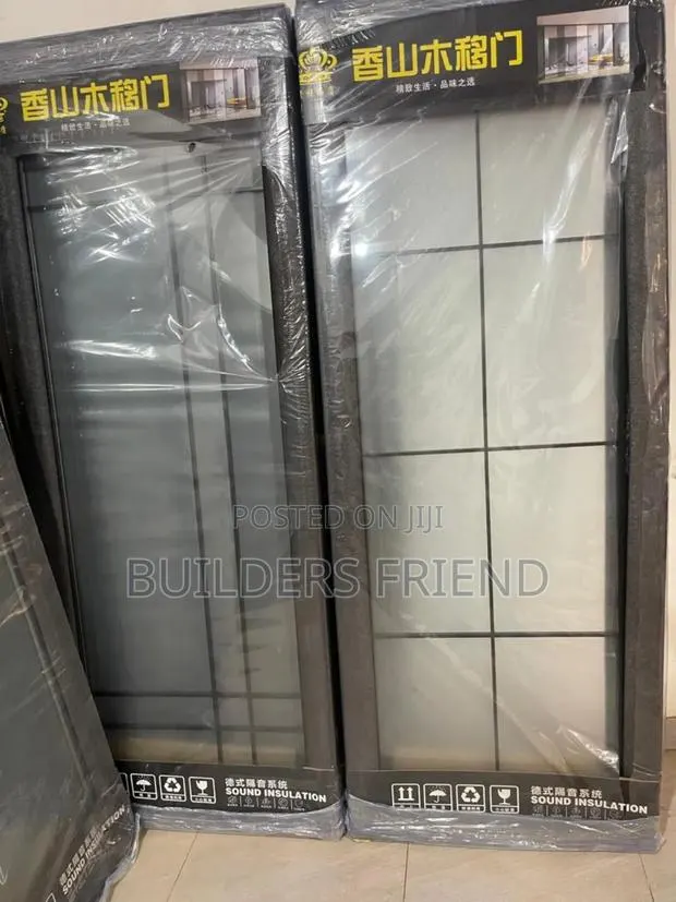 New Tempered Glass Bathroom Entrance Door Complete · Photo 1