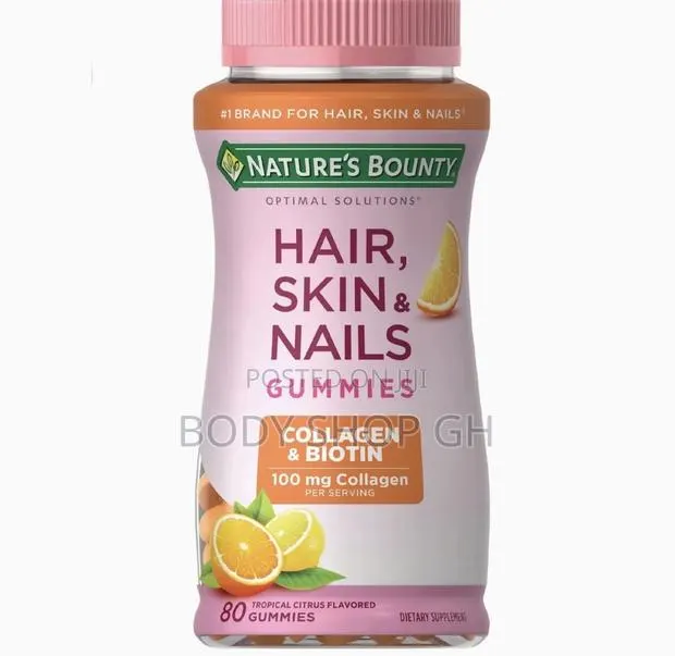 Hair, Skin Nails With Biotin and Collagen, Citrus-Flavored · Photo 1