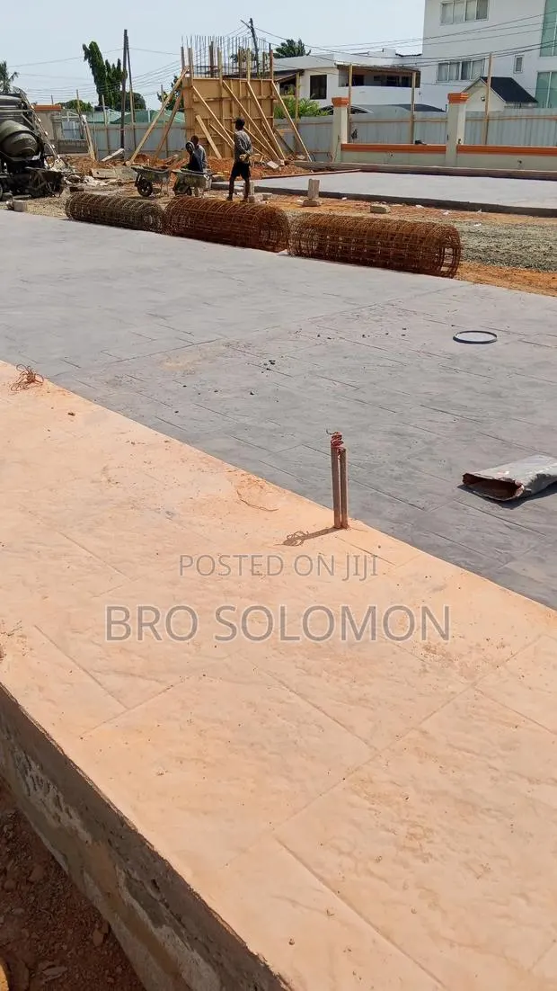 Professional Stamped Concrete Installation in Ghana | Megatek Co. · Photo 4