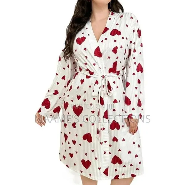 Womens Ribbed Knit Robe Nightgowns · Photo 1
