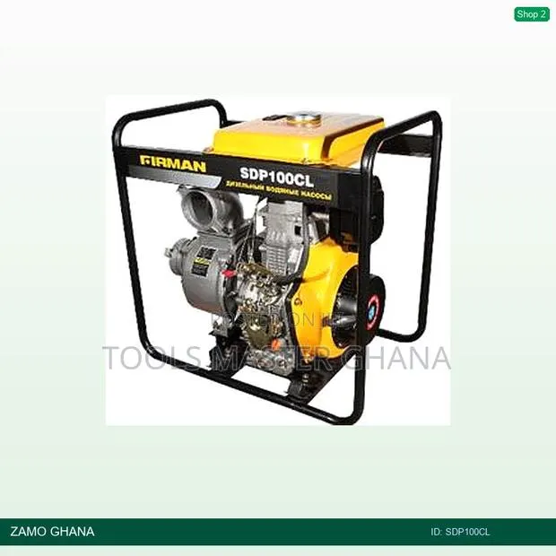 4 Inch Water Pump Diesel Sde186fa 6.3kw 8.5ps 3600rpm - Sdp100cl · Photo 1