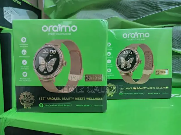 Oraimo Watch Muse 2 1.32" Amoled Diamond Appearance Smart Watch · Photo 1