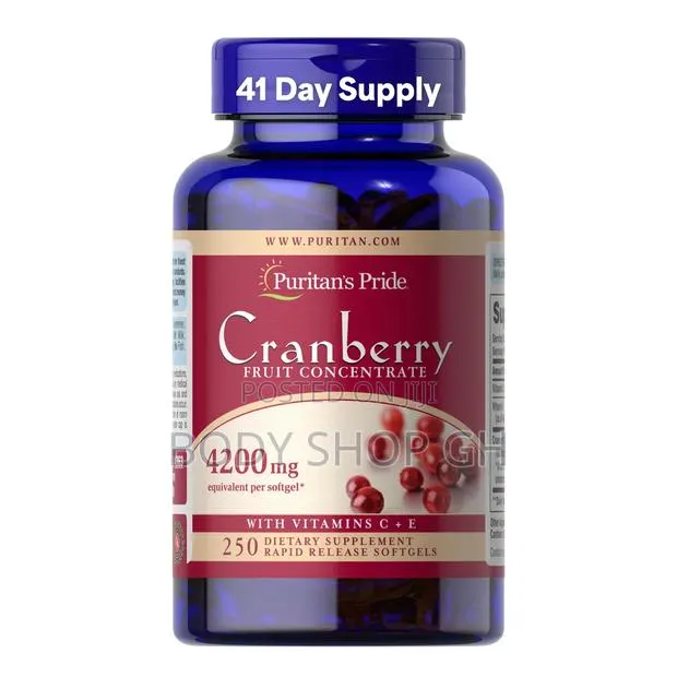 Puritan's Pride Premium Cranberry -4200 Mg /250 Rapid Release Softgels · Photo 1
