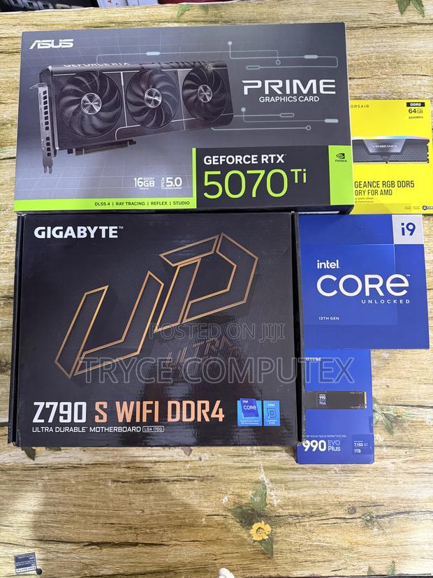 Intel Core I9 Cpu, RTX 5070 Ti 16gb ,64gb Ddr4 , 2tb Nvme · Photo 1