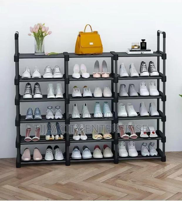 6-Tier Metal Shoe Rack Organizer. · Photo 1