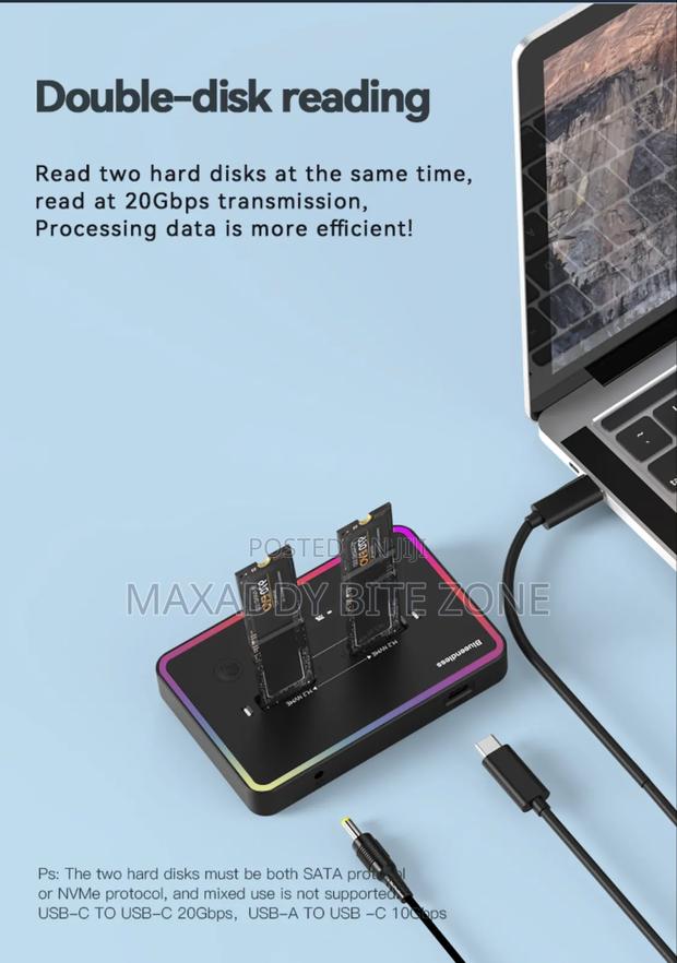 Blueendless Offline Clone Dual Protocol M.2 Ssd Case Ssd · Photo 2