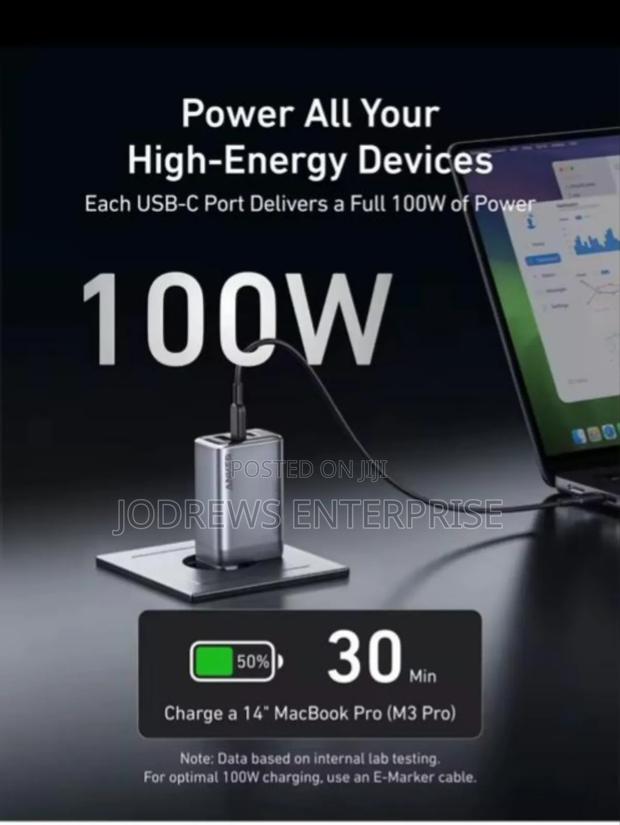 Anker Prime 100w Usb-c 3-port Gan Wall Charger For Phones And Laptops · Photo 4