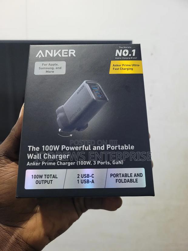 Anker Prime 100w Usb-c 3-port Gan Wall Charger For Phones And Laptops · Photo 1