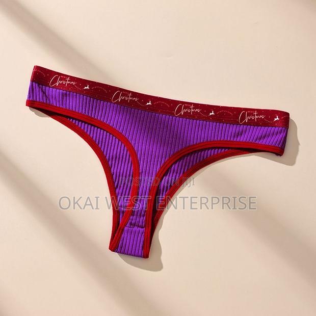 Holiday Ribbed Cotton Thong 3 Pieces · Photo 7