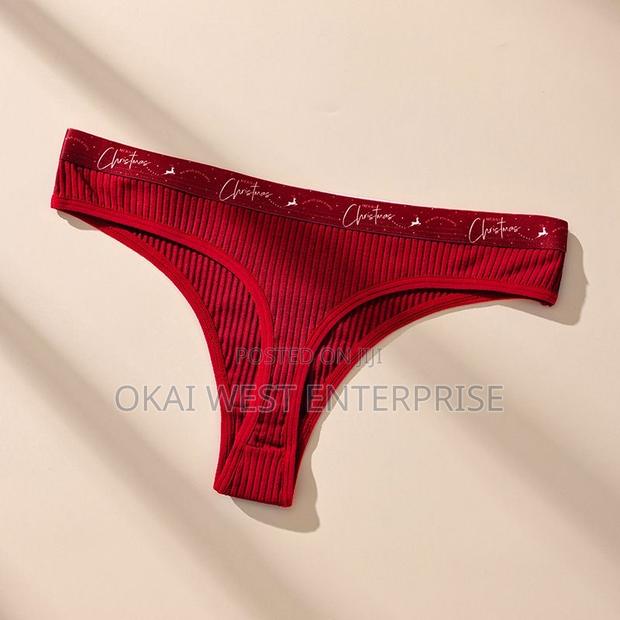 Holiday Ribbed Cotton Thong 3 Pieces · Photo 5