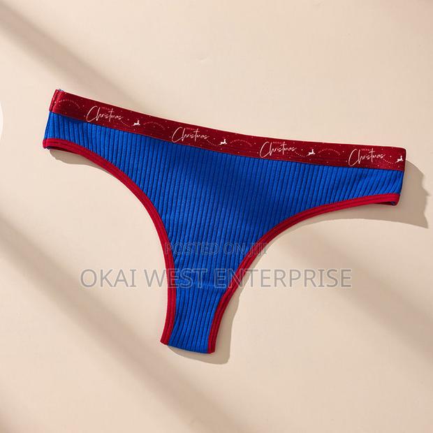 Holiday Ribbed Cotton Thong 3 Pieces · Photo 4