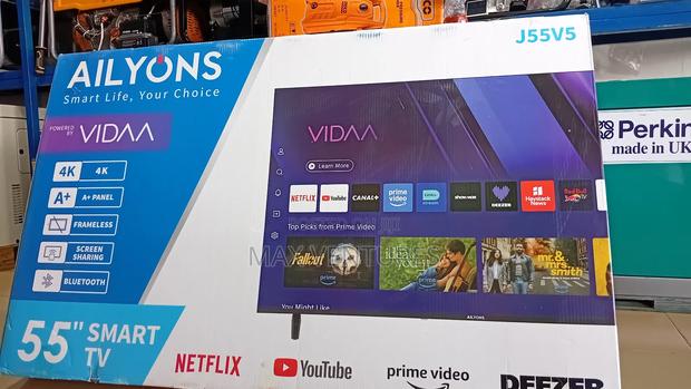 J55v5 Ailyons 55"Tv Digital Satellite Smart Android Uhd 55 Inches · Photo 1