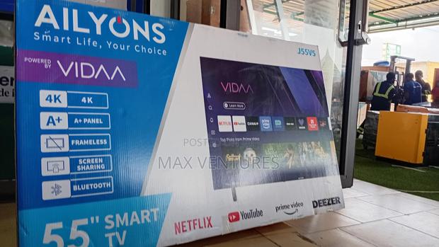 J55v5 Ailyons 55"Tv Digital Satellite Smart Android Uhd 55 Inches · Photo 2