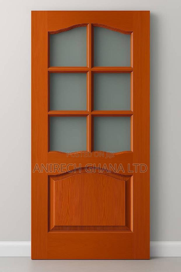Wooden Door With 6 Panels Glazed Glass · Photo 1